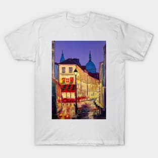 Night on the streets of Paris T-Shirt